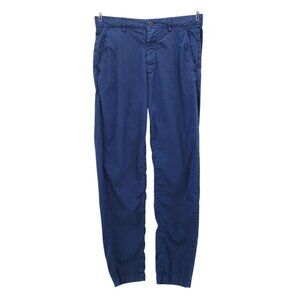 Kari Traa Womens Medium Pants Navy Blue Straight Leg High Rise Trousers